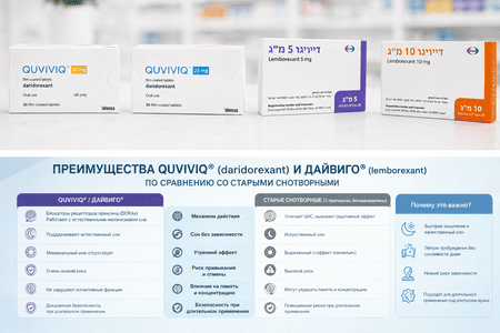 Снотворные нового поколения - Dayvigo и Quviviq